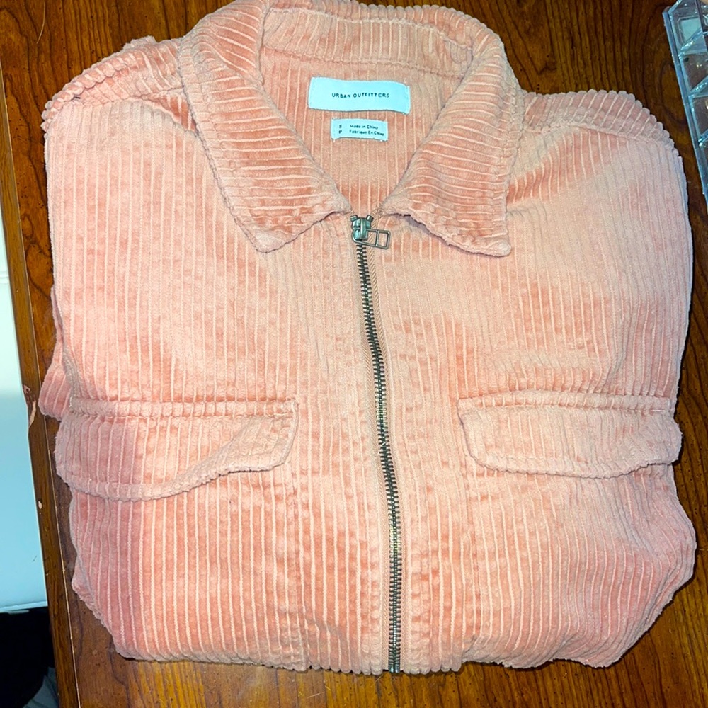 Men’s small pink Urban Outfitters corduroy jacket DESCRIPTION